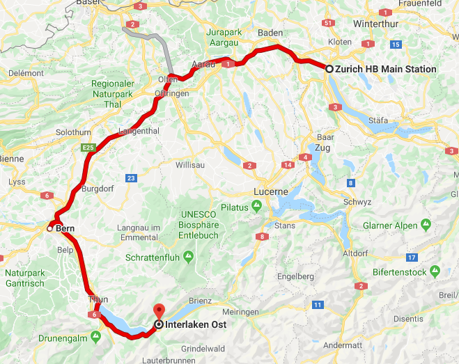 D2: ZRH>Interlaken | 瑞士好好露 | 旅遊 露營 跑山 跑步 運動 水上活動 | Hidy Chan | hidychan.com