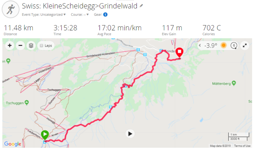 D4: Kleine Scheidegg > Grindelwald | 瑞士好好露 | 旅遊 露營 跑山 跑步 運動 水上活動 | Hidy Chan | hidychan.com