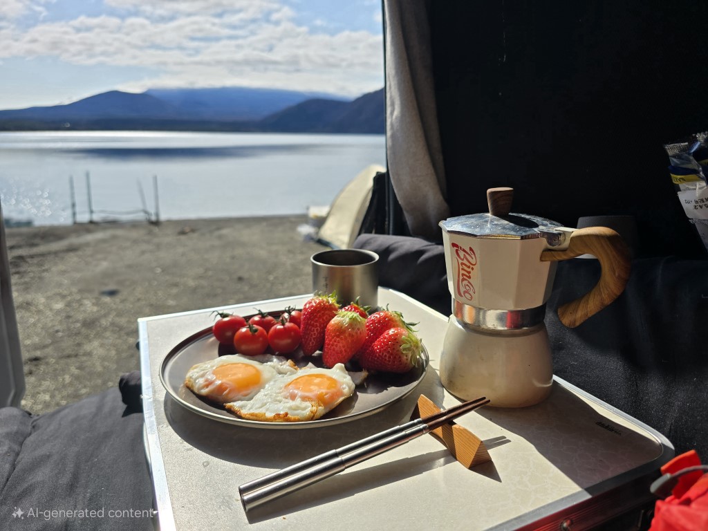 本栖湖 | 首次自駕Camper Van | 旅遊 露營 跑山 跑步 運動 水上活動 | Hidy Chan | hidychan.com
