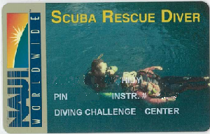 Scuba Rescue Diver | Naui | 証書 | 旅遊 露營 跑山 跑步 運動 水上活動 | Hidy Chan | hidychan.com