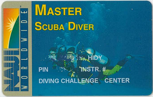 Master Scuba Diver | Naui | 証書 | 旅遊 露營 跑山 跑步 運動 水上活動 | Hidy Chan | hidychan.com